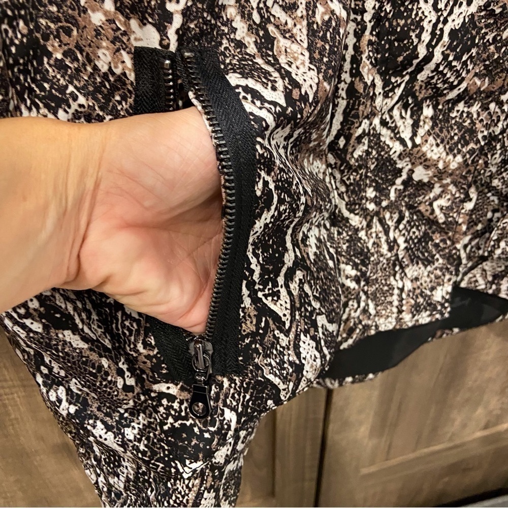 NWT Chico’s Small Viper Jacket Black Python Snake… - image 5